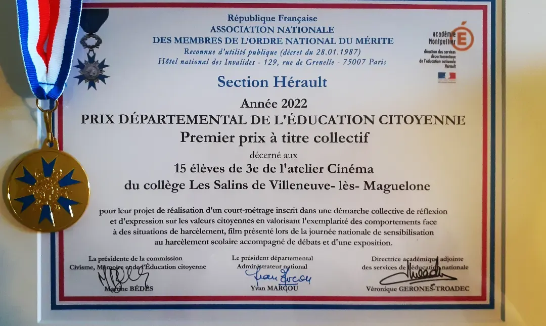prix Ordre Merite en finir